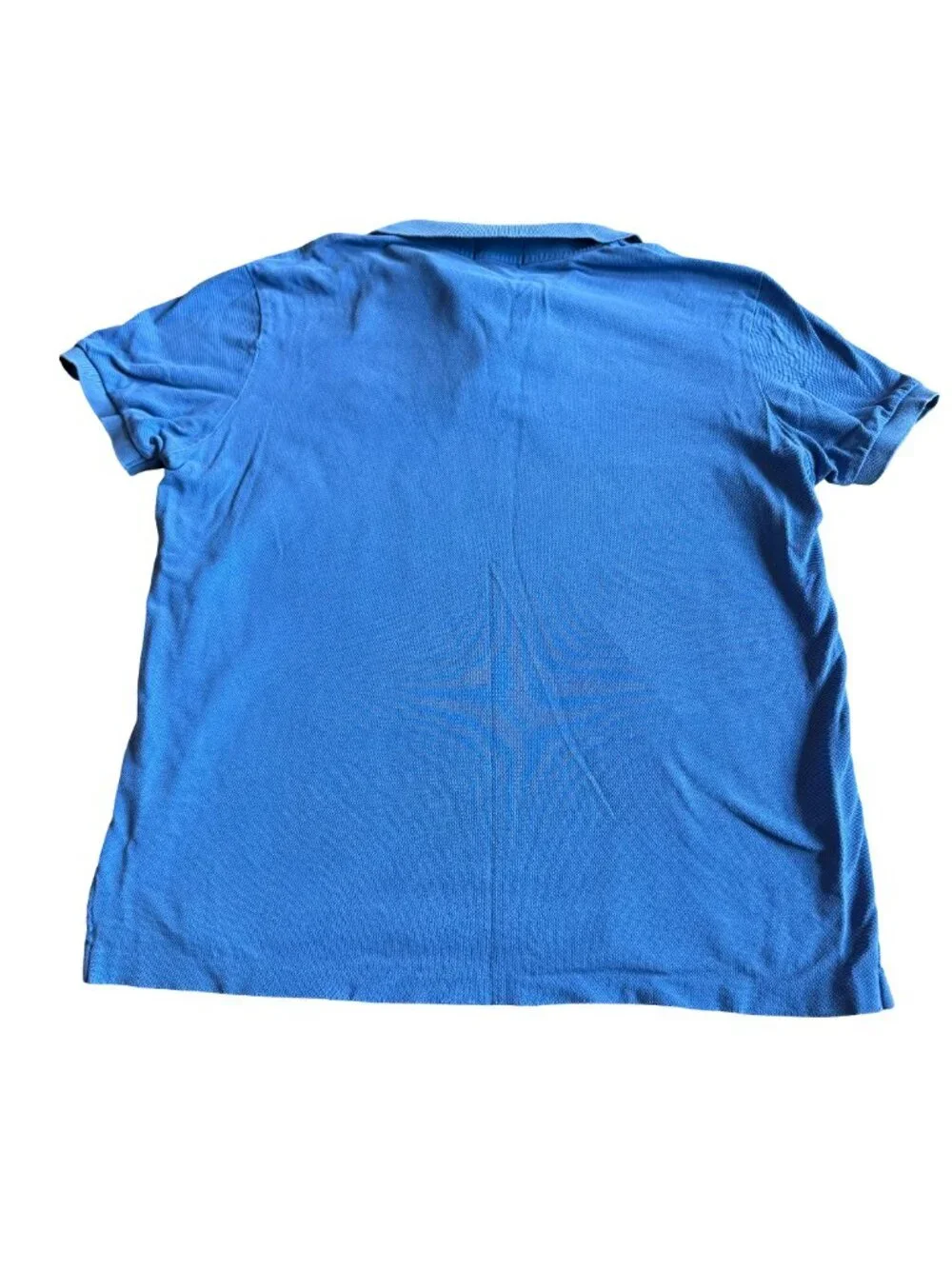 Ralph Lauren Rugby Blue Short Sleeve Polo Shirt Logo 100% Cotton Size XL Men's